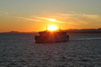 Sunset on a ferry boat (2)